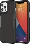Griffin Survivor Endurance Case, Military Standard Case for Apple iPhone 12 Pro Max (6.7 Inches), 4.25 m Drop-Resistant, Shock-Absorbing Corners, Qi Compatible Mobile Phone Case, Black/Transparent