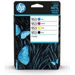 HP 953 C/M/Y/K Ink Cartridges 4-pack Blistered
