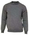 Ivanhoe stickad tröja herr grå 100% ull (XL - slutsåld)