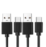 Galaxy A13 5G|A03s|A02s|A52s|A12|A22 5G|S21 5G|S20 FE 5G|S20 FE|A32 5G|A42 5G Type C Fast Charging Cable[2-Pack] 3.3ft High Speed Charging For Samsung galaxy A12 Data Transfer Type C Charger (BLACK)