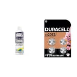 BritishBasics All Purpose Rubbing Alcohol | Isopropyl 99% Pure Isopropanol IPA for Cleaning 500ml & DURACELL 2032 Lithium Coin Batteries 3V (4 Pack) - Up to 70% Extra Life - Baby Secure Technology