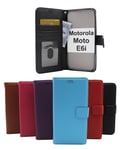 New Standcase Wallet Motorola Moto E6i (Svart)