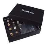 BOOBRIE 12-Pack F Type Coax Connector Kit with Box Case F Female to SMA/UHF/BNC/SMB/N-Type/FME/TS9/CRC9/F-Type/MINI UHF/TV/MCX Male Coax Connector F Female to Coax Adapter for WiFi Radios Antenna CCTV
