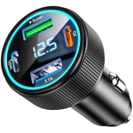 NEUTYPECHIC Chargeur Allume Cigare USB C 4 Ports, Prise Allume Cigare 12V PD 30W, Rapide 66 W Chargeur Voiture USB C, Modèles 12V/24V Chargeur Voiture pour Allume Cigare, Téléphone, MP3
