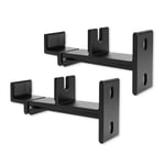 Excel Life Universal SoundBar Mount Bracket Wall Mounting for Most of TV Sound Bar,Adjustable & Extendable Length -Black with Rubber Pad
