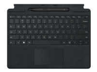 Microsoft Surface Pro Signature Keyboard - Tastatur - med styreplate, akselerometer, lagrings- og ladebakke for Surface Slim Pen 2 - Belgisk - svart - kommersiell - med Slim Pen 2 - for Surface Pro 8, Pro X