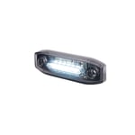 Positionsljus / Varningsljus Purelux Spectre 6X - 12/24V / 3W / 78 mm, Vit