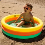 Eurekakids Inflatable Pool For Children With 3 Rings - Hello Summer Gul