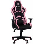 7house - Titan Gaming Chair 71x70.5x136cm Noir et rose