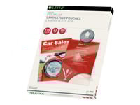 Leitz - Glättat, Crystalclear - A3 (297 X 420 Mm) Lamineringsfickor