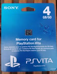 SONY PS VITA OFFICIAL 4GB MEMORY CARD GENUINE PLAYSTATION VITA PLAY STATION NEW