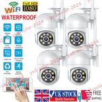 4X Waterproof 1080P WIFI IP Camera Wireless Outdoor CCTV HD Home Security System