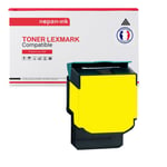 NOPAN-INK - x1 Toner - 80C0S40 (Yellow) - Compatible pour Lexmark CX310 CX310dn CX310n CX410 CX410de CX410dte CX410e CX510 CX510de CX510dhe CX510dthe