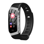 ZHYF Smart Bracelet,Smart Band Blood Pressure Watch Thin Smart Bracelet With Heart Rate Sleep Monitor Fitness Tracker,Black Silver