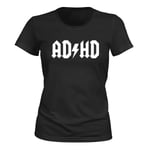 Adhd - T-shirt Dam Svart S