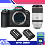 Boitier Canon EOS R5 Mark II + RF 100-500mm f/4.5-7.1 L IS USM + 2 Canon LP-E6P + Ebook 'Devenez Un Super Photographe