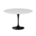 Saarinen Round Table For Outdoor, Rund, Ø 120 cm, Svart underrede