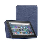 Étui en tissu pour tablette Amazon Fire 7 (compatible uniquement avec la tablette de 12e génération, modèle 2022) | Bleu marine