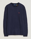 Polo Ralph Lauren Wool/Cashmere Cable Crew Neck Pullover Hunter Navy