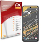 atFoliX 3x Screen Protection Film for Motorola Moto E32 matt&shockproof