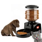 smzzz Home Furniture Automatic Pet Feeder Dog Cat Water Food Combo 5.5L Large Capacity Recordable Voice Broadcast Safe Environmentally Friendly (With Kettle Battery)