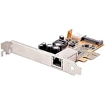 StarTech.com Carte Réseau PCI Express x1 - Carte Ethernet PCIe avec RJ45, 30W 802.3at PoE LAN NIC pour Ordinateur/Serveurs - Adaptateur Réseau 2.5GB, Profil Bas, NBaseT, Win/Linux (ST1000PEXPSE)