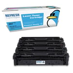 Refresh Cartridges Full Set 4 Pack 054H Toner Compatible With Canon Printers