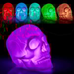 Döskalle Färgskiftande LED-lampa / Nattlampa - Bordslampa multicolor