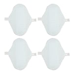 4 st återanvändbara menskoppar Tvättade feminina kuddar Läcksäkra Regelbunden absorption Andningsbar för kvinnor S 18,5x13,5 cm / 7,28x5,31 tum