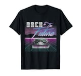 Back To The Future DeLorean Neon Grid Portrait T-Shirt