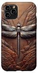Coque pour iPhone 11 Pro Accessoire en cuir pour libellule