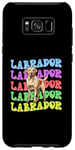 Coque pour Galaxy S8+ Funny Labrador Retriever Dog Lovers Mom And Dad Groovy