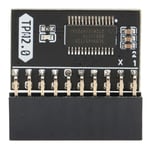 TPM 2.0 Krypterings Säkerhetsmodul 20-stifts 2.0 Kryptoprocessor för Win11 Gigabyte ASUS Kompatibel Fristående Säkerhetsmodul 10P 20-stifts 2.0 Processor