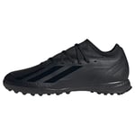 adidas Mixte X Crazyfast.3 Turf Boots Football Shoes, Core Black/Core Black/Core Black, 37 1/3 EU