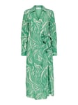 Sirine Ls Midi Wrap Dress - Absinthe Green