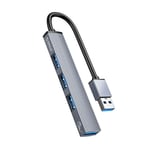 Orico USB-A Hub 1x USB-A 3.0 / 3x USB-A 2.0 - Grå