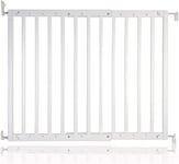 Safetots Chunky Wooden Screw Fit Stair Gate White 63.5cm-105.5cm