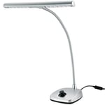 K&M 12298 Silver LED Piano Lamp