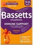Bassetts Vitamins 7-11 Years Immune VIT C & Zinc 30'S, 79.8 G, Orange