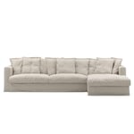 Klädsel Till Le Grand Air 3-sitssoffa Linne Divan Höger, Natural Blonde