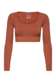 Aim´n Luxe Seamless Crop Long Sleeve Röd