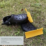 (Yellow)2PCS Classical Snow Plow Croc Charm Attachment Snow Plow For Crocs