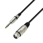 Adam Hall Cables 3 STAR BFV 0100 - Câble Micro XLR femelle vers Jack 6,35 mm stéréo 1 m