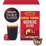 NESCAFE Dolce Gusto - New York Morning Blend - 18 capsules - 3 Packs - 54 Cups
