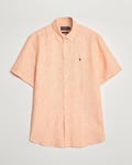 Morris Douglas Linen Short Sleeve Shirt Orange