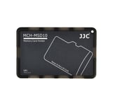 JJC Minneskorthållare svart för 10xMSD | Kreditkortsstorlek | Minneskortförvaring