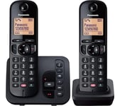 PANASONIC KX-TGC262EB Cordless Phone - Twin Handsets, Black