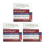 3 x L'Oreal Revitalift Hydrating Night Cream 50ml