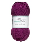 Garn Chunky Acrylic 50g mörklila