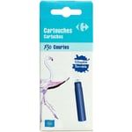 Cartouche Pour Stylo Plume Bleu X30 Carrefour - La Boîte De 30 Cartouches D'encre